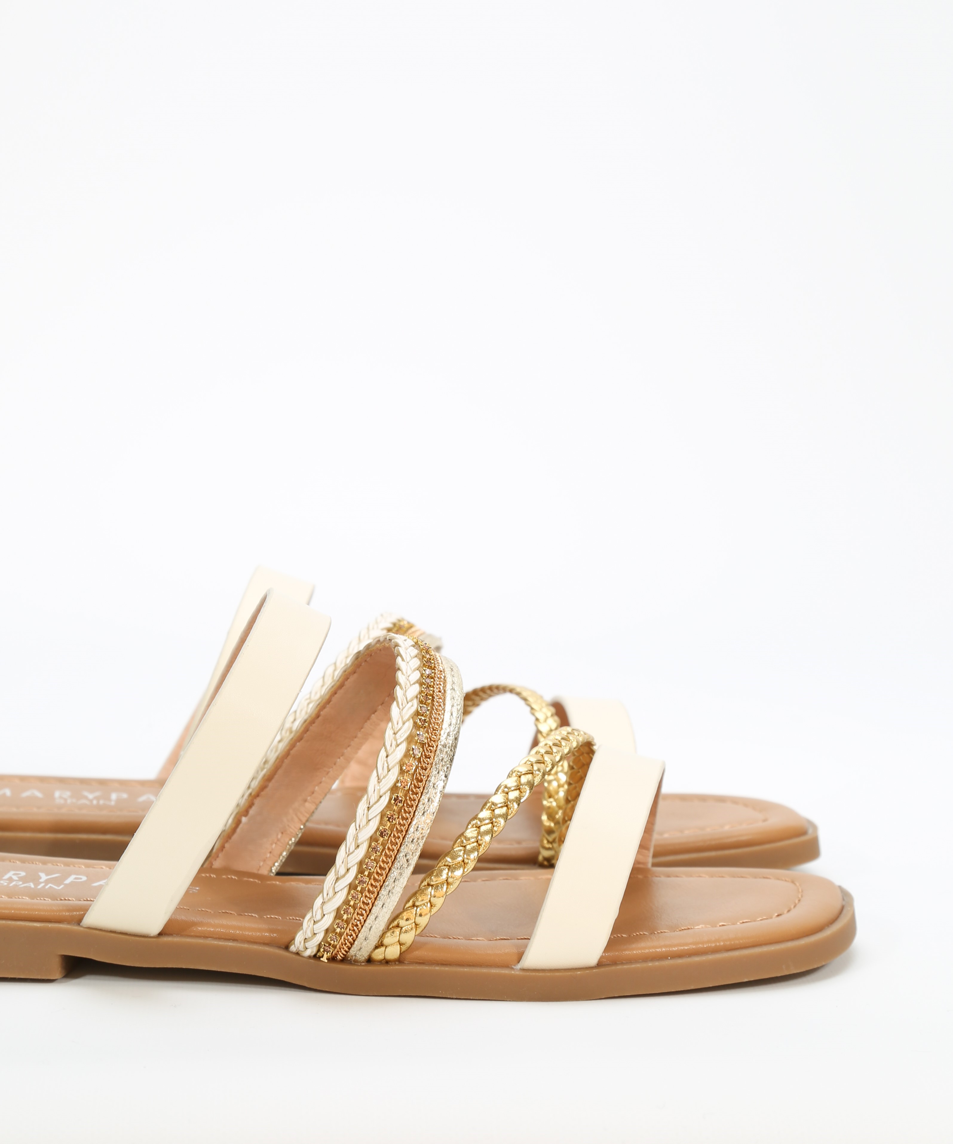 Sandalias planas tiras trenzadas image number null